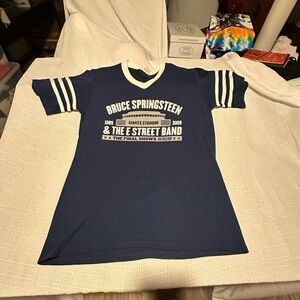 Augusta Sportswear Navy Concert Tee with White Stripes